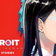 Reina, the android idol, smiles on the cover art for Detroit: Become Human Tokyo Stories.